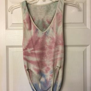 Tie dye body suit